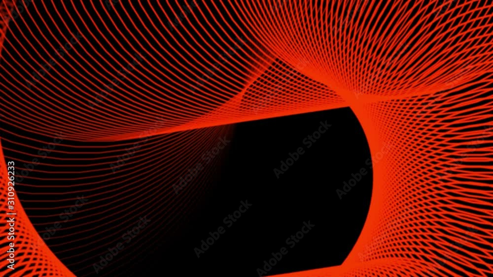 Poster abstract orange color lines. animation for backdrop concept. line in motion. creative design element