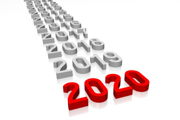 2020 concept - 3D rendering