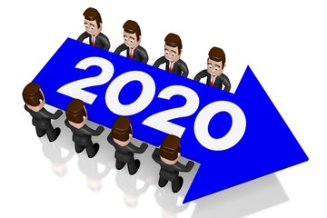 2020 concept - 3D rendering