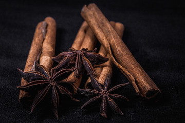 Christmas spices with Cinnamon and anise