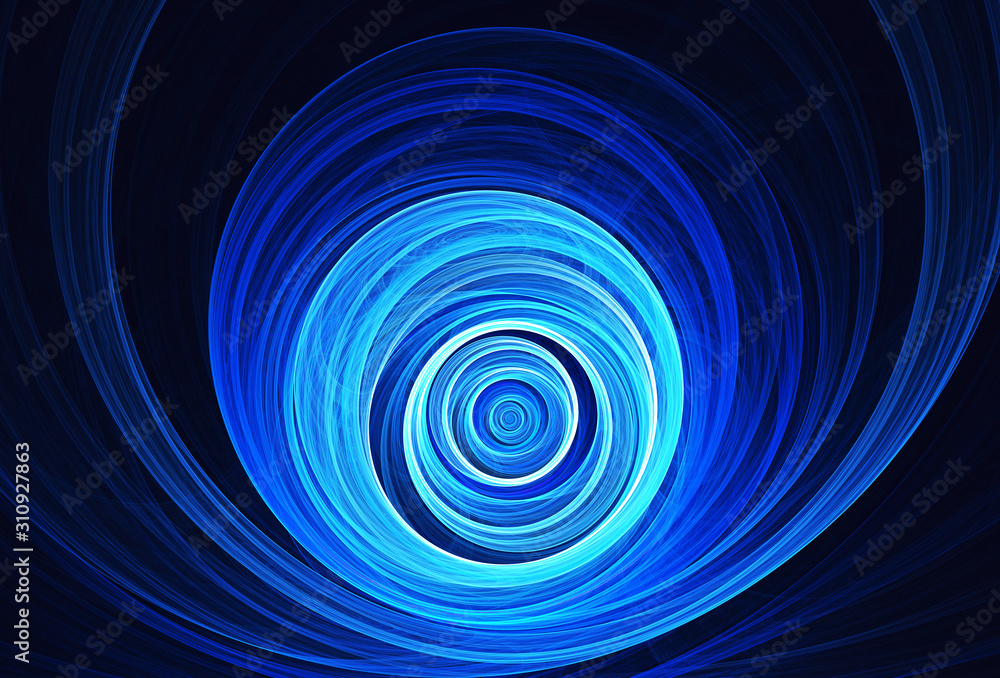 Poster abstract color dynamic background with lighting effect. fractal spiral. fractal art