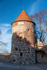 Fototapeta premium Burg bei Magdeburg, Hexenturm, erbaut im 11. Jahrhundert.