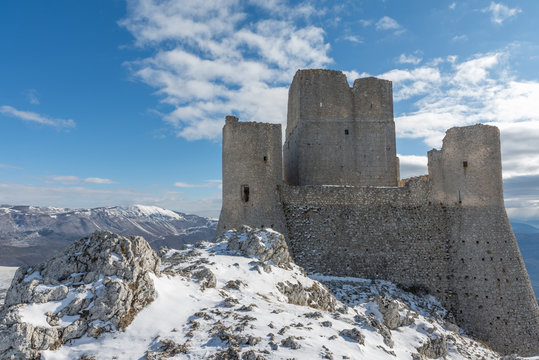 Ancient fortress in the Abruzzesi mountains