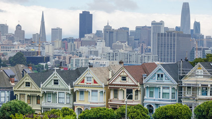 Painted Ladies houses in San Francisco, California