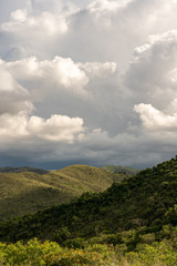 Nice landscape with overcast sky in Brazil