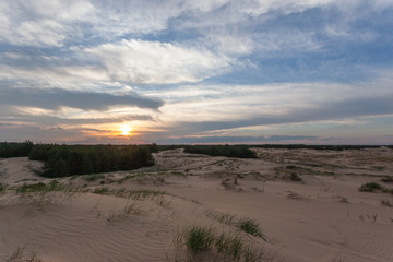 Ukrainian Desert at Sunset - Oleshky Sands, Kherson, Ukraine