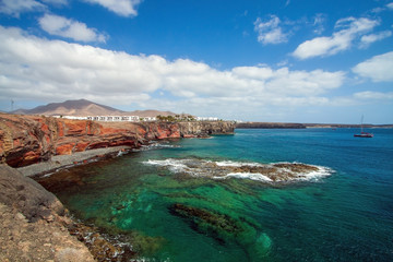 Obraz premium Playa de las Coloradas - Lanzarote
