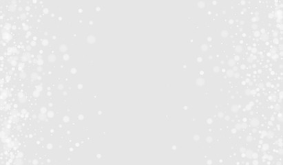 White Ice Festive Postcard. Fall Sky Background. Overlay Postcard. Gray Snowy Magic Background. Snowfall Magic Wallpaper.