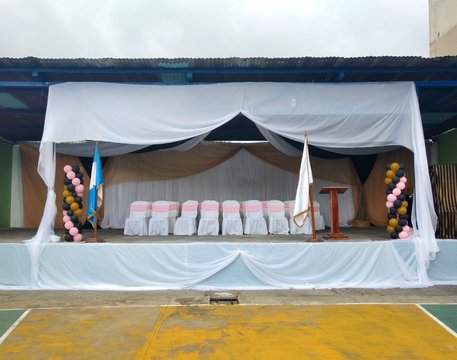 Graduation Stage. In Guatemala Decorative Concept