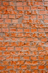 Naklejka premium old red brick wall background