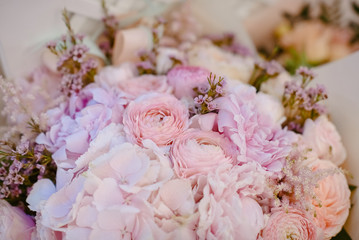 bouquet of pink roses