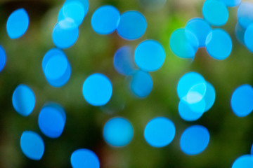 blue Christmas lights