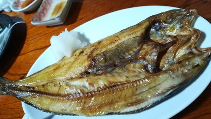 fish on a plate