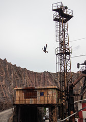 Stuntman bei der Arbeit