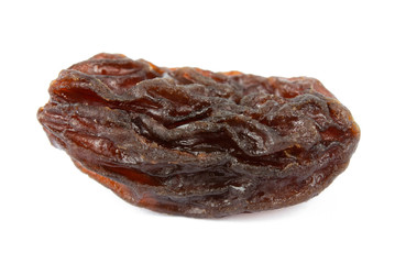 Raisins isolated on white background with clipping path .
