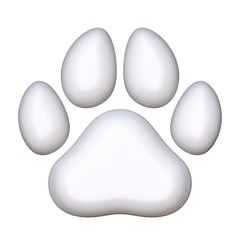 White paw 3D