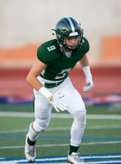 Fototapeta premium Action photos of football players making amazing plays during a football game