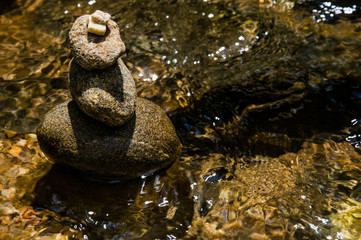 Rivers and waterfalls with crystal clear waters of the Atlantic Forest. Rio de janeiro Brazil