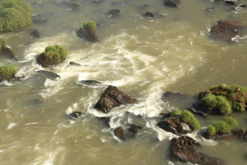 water flowing over rocks