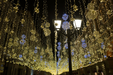 Luminous Christmas night street decoration