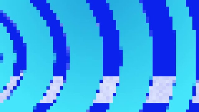 Retro 8-Bit Video Game background. Seamless looped