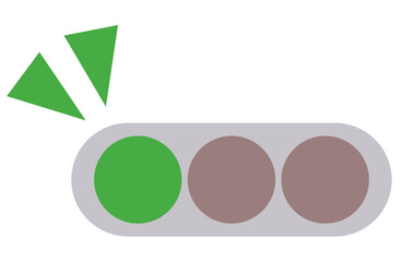 信号機のイラスト　青