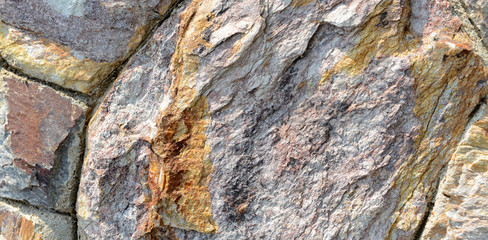 Brown stone wall