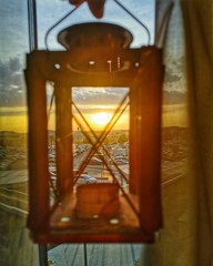 old lamp on the wall