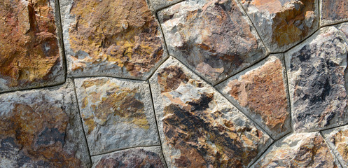 Brown stone wall