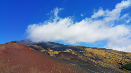 Etna, wulkaniczny krajobraz, Sycylia, Włochy