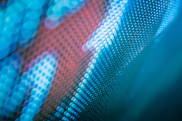 CloseUp LED blurred screen. LED soft focus background. abstract background ideal for design.