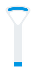 Tongue scraper vector icon flat