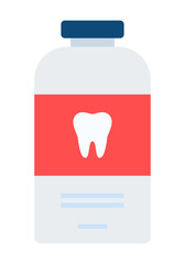 Dentifrice vector icon flat isolated