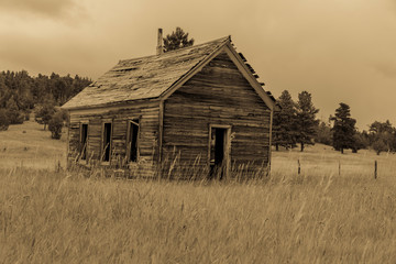 Deserted cabin South Dakota