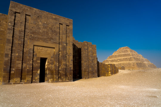 Sakkara Pyramid known as "Step Pyramid" first pyramid of Egypt