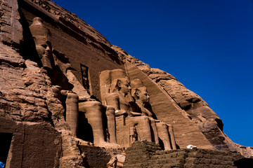 Abu Simbel, site of two temples built by the Egyptian king Ramses II (reigned 1279–13 BCE), now located in Aswān muḥāfaẓah (governorate), southern Egypt