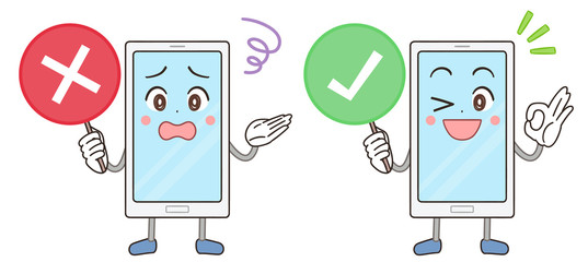 スマホ かわいい イラスト キャラクター