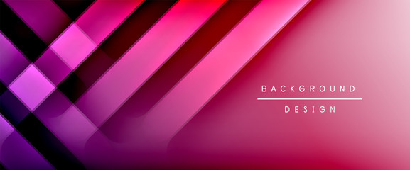 Dynamic trendy fluid color gradient abstract background with flowing wave lines. Vector Illustration