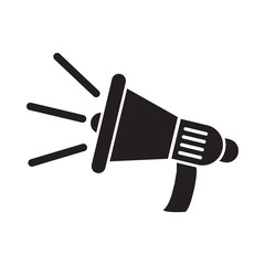 Megaphone icon vector in simple design