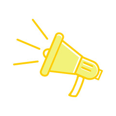 Megaphone icon vector in trendy style