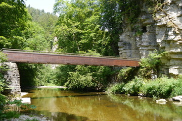 Brücke und Felsen Wutachschlucht