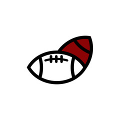 Rugby sport logo design inspiration vector template