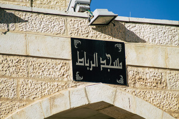 Closeup of the mosque in Bethlehem 