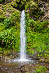 Coban tengah waterfall between coban rondo waterfall in Pujon, Malang, East Java, Indonesia