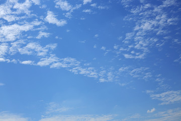 white cloud on blue sky background