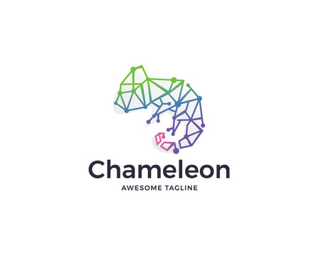 Chameleon technology logo design