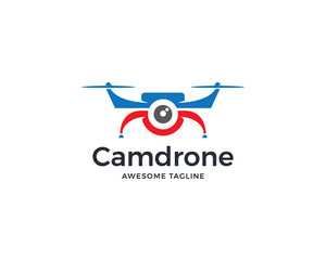 Flying drone logo design