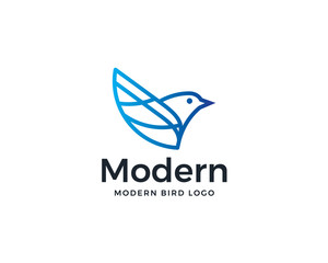 Bird vector logo template