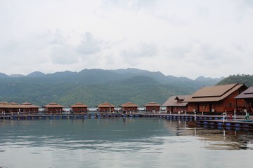 village on lake