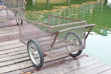old carriage in the park